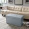 Simplify Faux Leather Double Folding Storage Ottoman